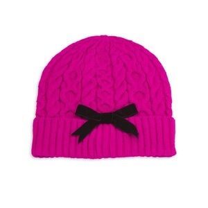 Kate Spade Cable-Knit Bow Beanie